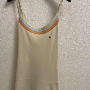 Lacoste woman’s sport dress cotton elastane size 8 made in Peru knee length